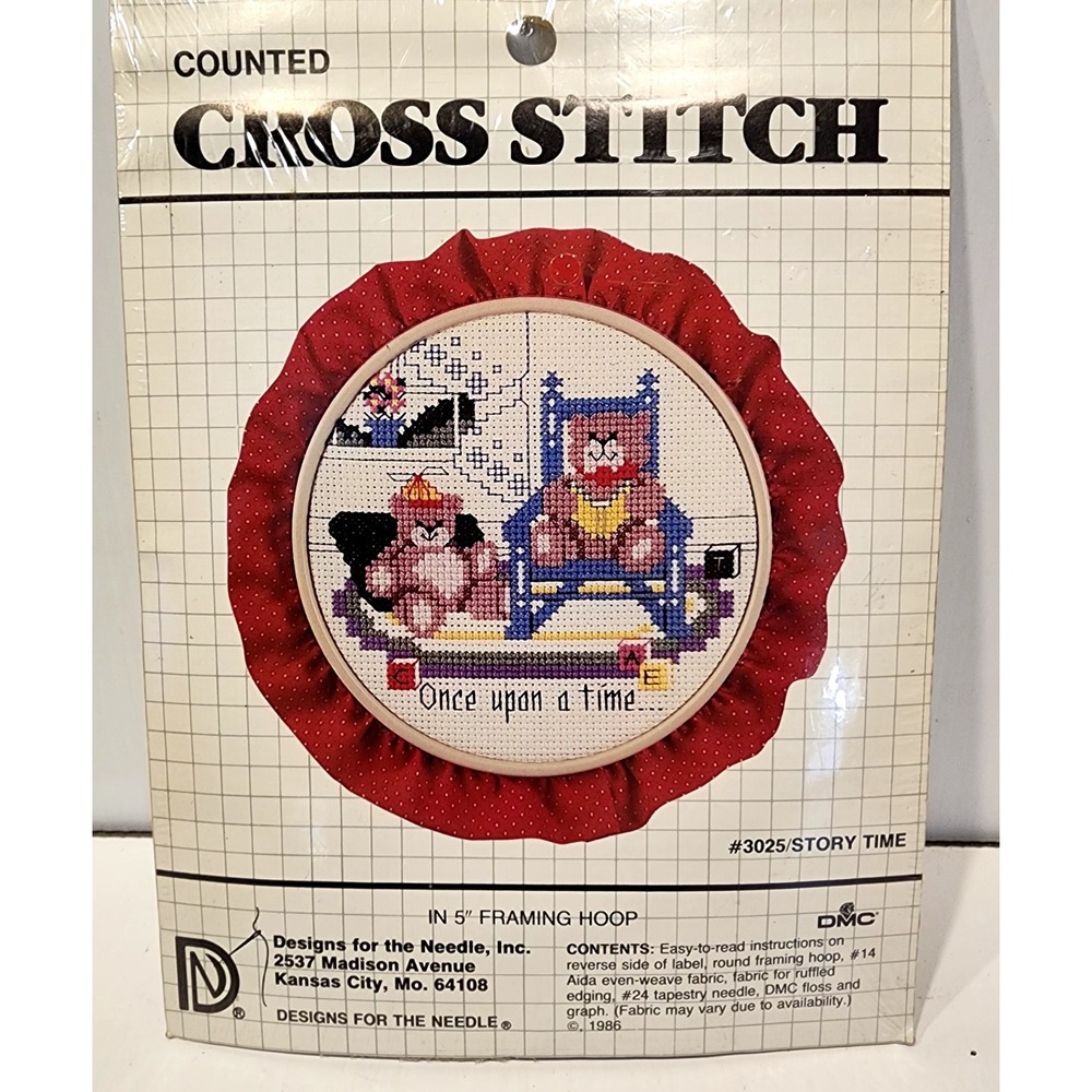 Designs for‎ the Needle #3025 Story Time Once Upon A Time Counted Cross Stitch
